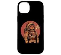 Space Cat Good Luck Japonés 1950 Retro Estética Kawaii Carcasa para iPhone 14 Plus