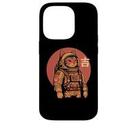 Space Cat Good Luck Japonés 1950 Retro Estética Kawaii Carcasa para iPhone 14 Pro