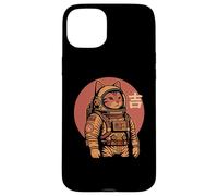 Space Cat Good Luck Japonés 1950 Retro Estética Kawaii Carcasa para iPhone 15 Plus