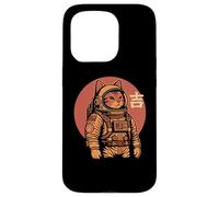 Space Cat Good Luck Japonés 1950 Retro Estética Kawaii Carcasa para iPhone 15 Pro