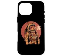 Space Cat Good Luck Japonés 1950 Retro Estética Kawaii Carcasa para iPhone 16 Pro Max