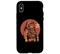 Space Cat Good Luck Japonés 1950 Retro Estética Kawaii Carcasa para iPhone X/XS