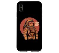 Space Cat Good Luck Japonés 1950 Retro Estética Kawaii Carcasa para iPhone XS Max