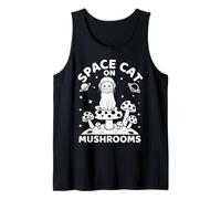 Space Cat On Mushrooms Cosmic Journey Camiseta sin Mangas