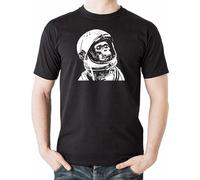Space Chimp Astronaut Monkey T-Shirt Space Astronaut tee Shirt Men's Man Black XL