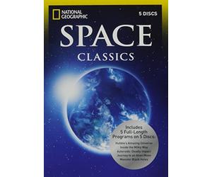 Space Classics by National Geographic, 5 discs include programs: 1~ Hubble's Amazing Universe...2~ Inside the Milky Way...3~ Asteroids: Deadly Impact...4~ Journey to an Alien Moon...5~ Monster Black Holes