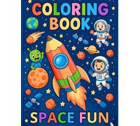Space Coloring Book Adventure: Fun Galaxy Scenes for Kids