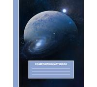 Space Composition Notebook - Galaxy Star Cover, Wide Ruled, 120 Pages | 7.5 x 9.25 Inches | Lined White Paper for Kids & Teens: A Cool Galaxy-Themed ... for School, Journaling, and Everyday Writing