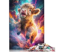 Space Cow Puzzle Imposible,desafío para Adultos Juego Educativo 1000 Piezas Obra De Arte De Juego De para Adultos Y Niños A Partir De 12 Años 1000pcs (40x28cm)