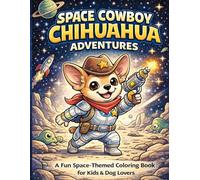 Space Cowboy Chihuahua Colouring Book: Fun Outer Space Adventures for Kids: 101 Fun and Easy Colouring Pages of Cute Chihuahua Cowboys in Space - Rockets, Aliens and Adventure Scenes for Kids