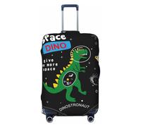 Space Dino - Fundas protectoras elásticas para equipaje de viaje, de 45,7 a 81,3 cm, color negro, Black, XL