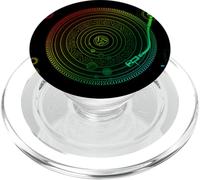 Space DJ Camiseta - Sistema Solar Retro Turntable EDM Color 3 PopSockets PopGrip para MagSafe