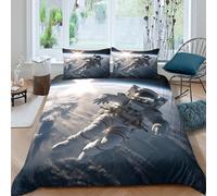 Space exploration Funda Edredon Microfibra de poliéster Juego de 3 Piezas Diseño 3D con Cremallera Space exploration Funda de Edredón incluye Funda de Almohada Transpirable for Ancianos （140x200cm）