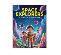 Space Explorers: Galactic Creatures - Fun Space Coloring Book for Kids Ages 4-8