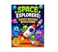 Space Explorers: Rocket Missions - Fun Space Coloring Book for Kids Ages 4-8