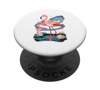 Space Flowers Flamenco Flamencos PopSockets PopGrip Adhesivo