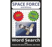 Space Force and Military Word Search Puzzle Book: Word Searches with Easy to Read Print about the Space Force, Air Force, Military, and More | 6x9 ... Gift for Vacations, Holidays, and Free Times