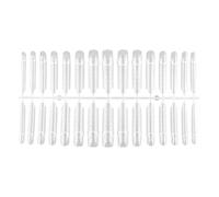 Space Ftrench - Moldes duales, diseño transparente reutilizable, 150 piezas, forma de manicura, moldes de extensión de uñas, herramienta profesional para dar forma a uñas, para uso en casa, viajes