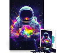 Space Galaxy - Mundo del Viajero Cósmico Rompecabezas de 1000 Piezas para Adolescentes Juguete de lógica Fina Divertido y Relajante Decoración de Pared con Bordes limpios (38x52cm)