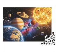 Space Galaxy Puzzles for Personas Mayores 1000 Piece Recyclable Solar System Puzzles Puzzle Accesorios de Juego Impossible Hard Difficult Desafiante Activity 70x50cm/1000pcs