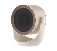 Space Heater - 19,2 x 22,5 x 14,6 cm Two Temperature Settings Adjustment Portable Cooling Desk Fan,Easy To Apply Heating For Tip-Over Overheat Protection Dorm Home Bedroom Office Indoor Desk