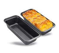 Space Home - 2x Molde de Horno Plumcake - Molde Rectangular - Molde para Pan Rectangular - Molde de Horno para Bizcochos, Brownies, Pasteles, Pan - 35 cm - Set de 2