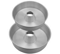 Space Home - Bizcochera de Aluminio - Molde Anillo - Molde Savarín - Set de 2 - Ø 24 y 28 cm