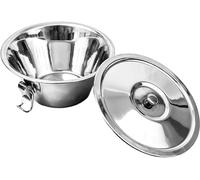 Space Home - Flanera Individual de Acero Inoxidable con Tapa