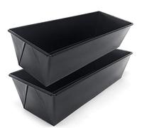 Space Home - Molde de Pan - Molde para Pan - Molde de Horno Plum cake - Molde Rectangular - Molde para Bizcochos en Acero al Carbono con Recubrimiento Antiadherente - Set de 2-30 cm