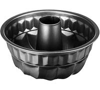 Space Home - Molde Savarin - Molde Redondo para Bizcochos - Molde de Repostería - Acero - Revestimiento Antiadherente - Diámetro 22 cm - Negro