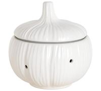 Space Home - Recipiente Ventilado para Ajo o Cebolla - Tarro Conservador de Alimentos - Guarda Ajos Nevera - Bote para Guardar Comida - Tarro/Recipiente para Ajos - Guarda Cebolla Nevera - Cerámica