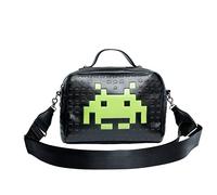 Space Invaders Alien-Bolso Cake, Negro, 24 x 16 cm