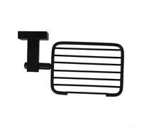 Space - Jabonera de baño de aluminio, cesta de ducha montada en la pared para azulejos de paredes de vidrio, bandeja de jabón antioxidante, color negro