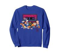Space Jam A New Legacy Team Cassette Sudadera, Unisex para Adultos, Azul Real, S