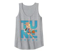 Space Jam: A New Legacy Tune Squad Lola Camiseta sin Mangas, Mujer, Gris Jaspeado, S