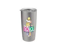 Space Jam Lola Logo Vaso térmico de acero inoxidable de doble pared