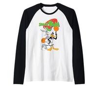 Space Jam Looney Tunes Bugs Lucas Baloncesto Clásico Héroes Camiseta Manga Raglan