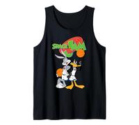 Space Jam Looney Tunes Bugs Lucas Héroes de Baloncesto Clásico Camiseta sin Mangas