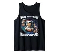 Space Kitty Crew Meowter Space Explorers Lindo Gatito cósmico Camiseta sin Mangas