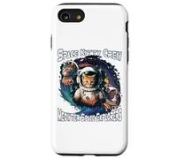 Space Kitty Crew Meowter Space Explorers Lindo Gatito cósmico Carcasa para iPhone SE (2020) / 7/8