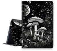 Space Mushroom - Funda para iPad de 9ª/8ª/7ª generación de 10.2 pulgadas versión 2021/2020/2019, funda plegable de piel sintética a prueba de golpes con función de apagado y encendido automático para