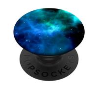 Space Nebula Blue Purple PopSockets PopGrip Adhesivo