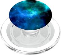 Space Nebula Blue Purple PopSockets PopGrip para MagSafe