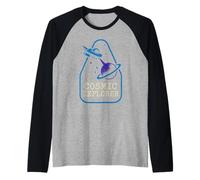 Space Nerd Design Galaxy Explorer Cosmic Wanderer Club Camiseta Manga Raglan