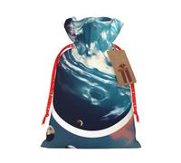 Space Planet Earth - Bolsas de regalo reutilizables con cordón para fiestas, accesorios o recuerdos