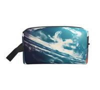 Space Planet Earth - Neceser de viaje de gran capacidad para almacenamiento diario en el hogar, impermeable, bolsa de cosméticos