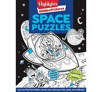 Space Puzzles: Solar System Puzzle Book for Kids 6-12, Fun Space Gift with Activities and Games, Over 100 Puzzles and More Than 1,800 Hidden Objects to Find (Highlights Hidden Pictures)