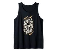 Space Quote La vida es una lluvia de meteoritos Camiseta sin Mangas