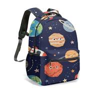 Space Rocket - Mochila escolar para niños, diseño de planetas, selección de varios tamaños, estampado de estrellas y cometas, bolsa de viaje duradera y ligera para niños, 05., L, Casual