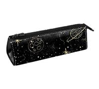 Space Rocket Planet Stars - Bolsa para bolígrafos, papelería, lápices, cosméticos, bolsa compacta con cremallera, multicolor, 5.5 ×6 ×20CM/2.2x2.4x7.9 in, Organizador de bolsas